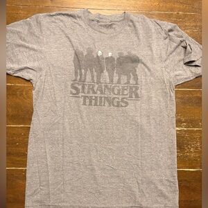 Gray Stranger Things Graphic T-Shirt